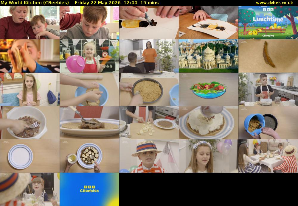 My World Kitchen (CBeebies) Friday 22 May 2026 12:00 - 12:15