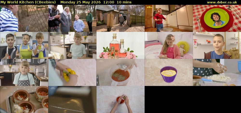 My World Kitchen (CBeebies) Monday 25 May 2026 12:00 - 12:10