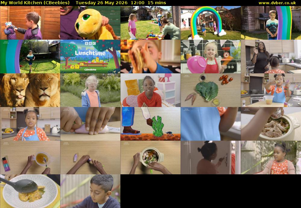 My World Kitchen (CBeebies) Tuesday 26 May 2026 12:00 - 12:15
