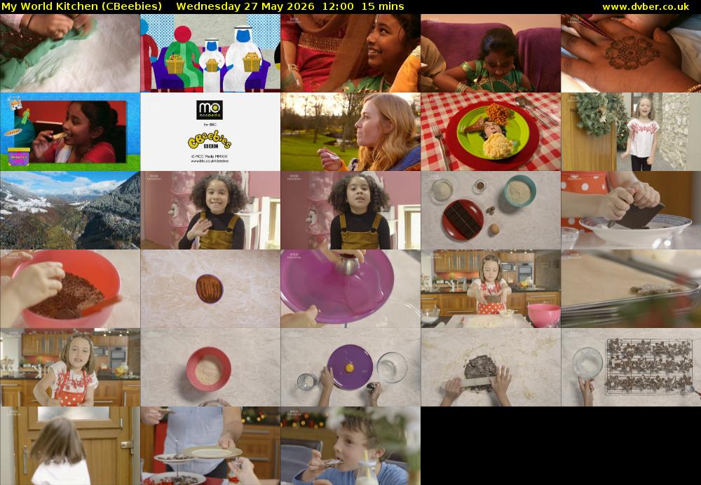 My World Kitchen (CBeebies) Wednesday 27 May 2026 12:00 - 12:15
