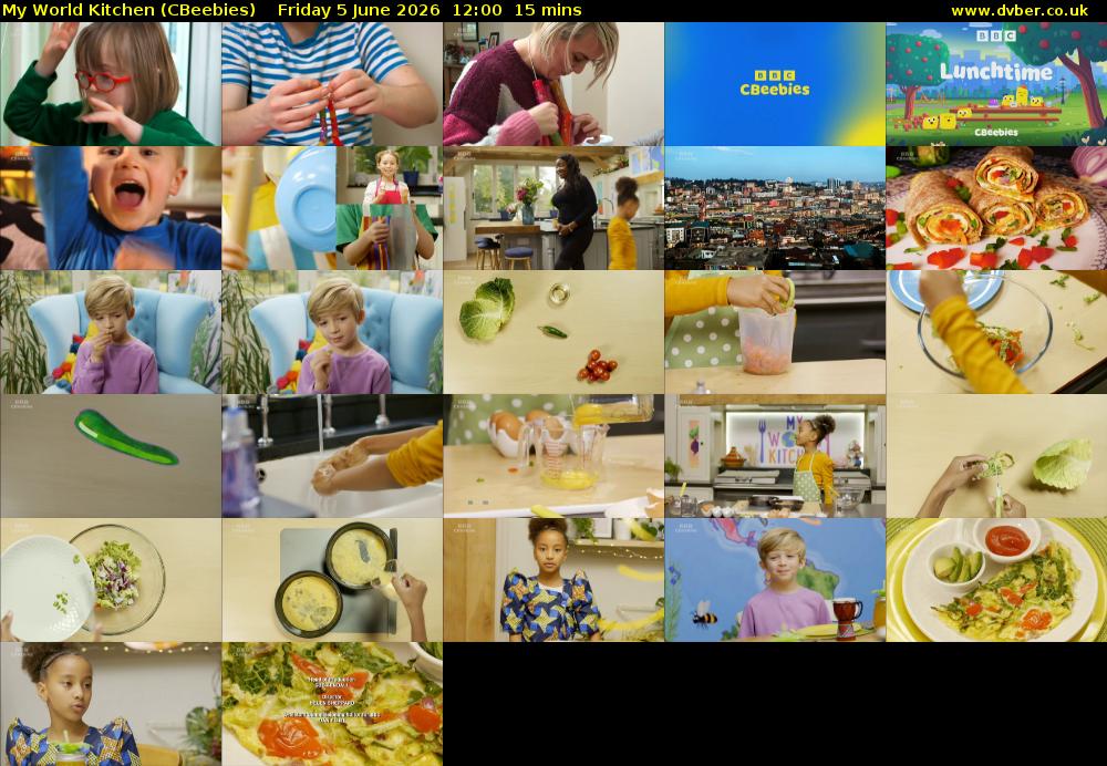 My World Kitchen (CBeebies) Friday 5 June 2026 12:00 - 12:15