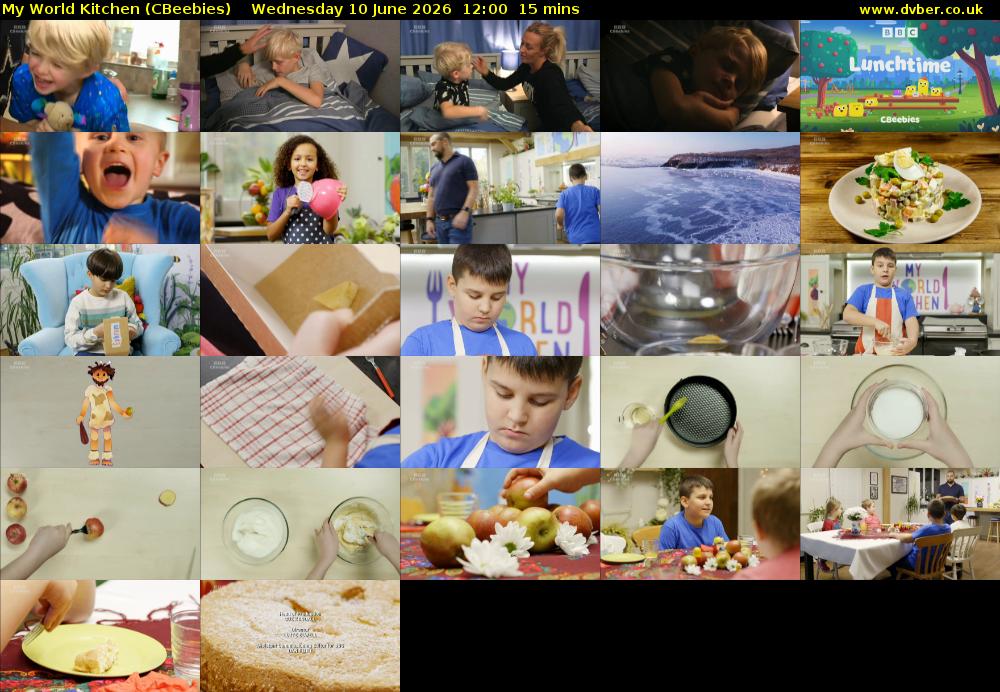 My World Kitchen (CBeebies) Wednesday 10 June 2026 12:00 - 12:15