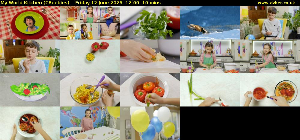 My World Kitchen (CBeebies) Friday 12 June 2026 12:00 - 12:10