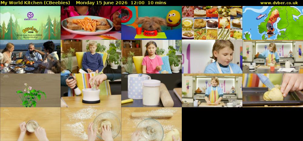 My World Kitchen (CBeebies) Monday 15 June 2026 12:00 - 12:10