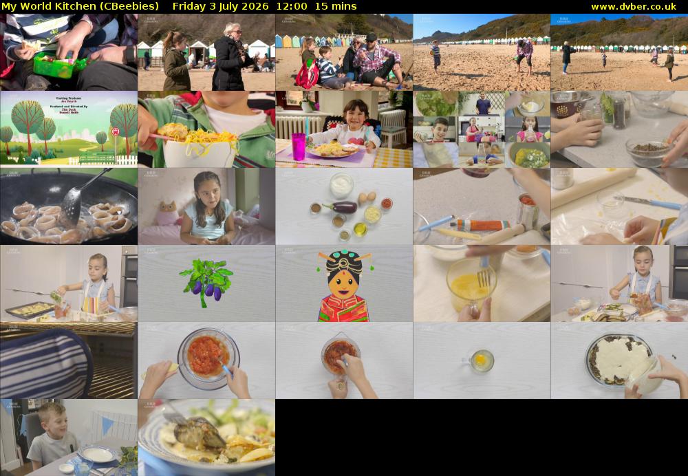 My World Kitchen (CBeebies) Friday 3 July 2026 12:00 - 12:15