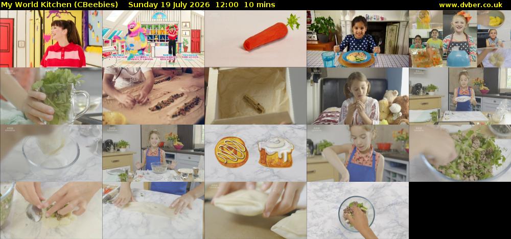 My World Kitchen (CBeebies) Sunday 19 July 2026 12:00 - 12:10
