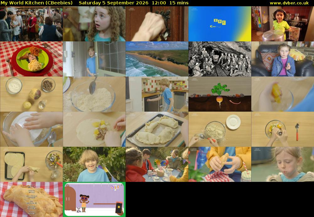My World Kitchen (CBeebies) Saturday 5 September 2026 12:00 - 12:15