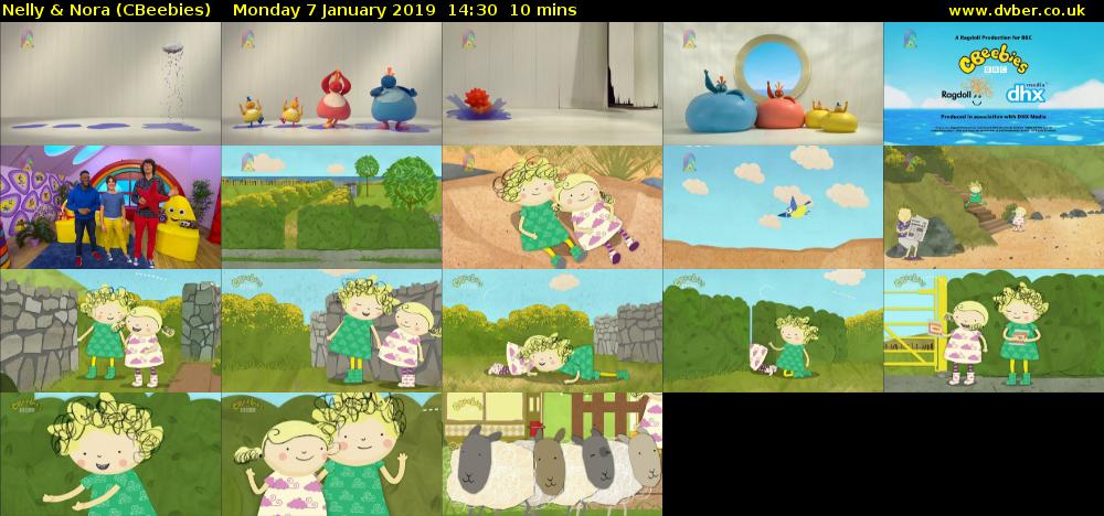 Nelly & Nora (CBeebies) Monday 7 January 2019 14:30 - 14:40