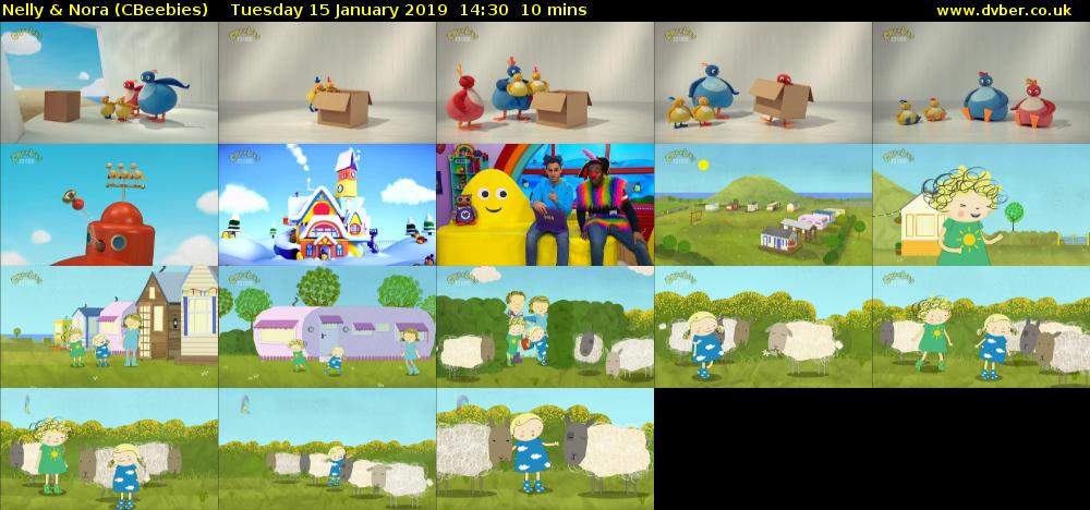 Nelly & Nora (CBeebies) Tuesday 15 January 2019 14:30 - 14:40