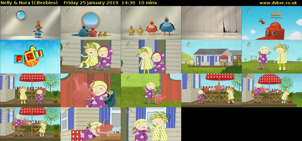 Nelly & Nora (CBeebies) Friday 25 January 2019 14:30 - 14:40