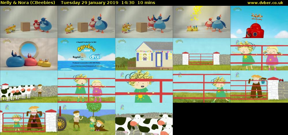 Nelly & Nora (CBeebies) Tuesday 29 January 2019 14:30 - 14:40