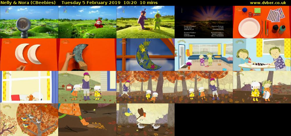 Nelly & Nora (CBeebies) Tuesday 5 February 2019 10:20 - 10:30