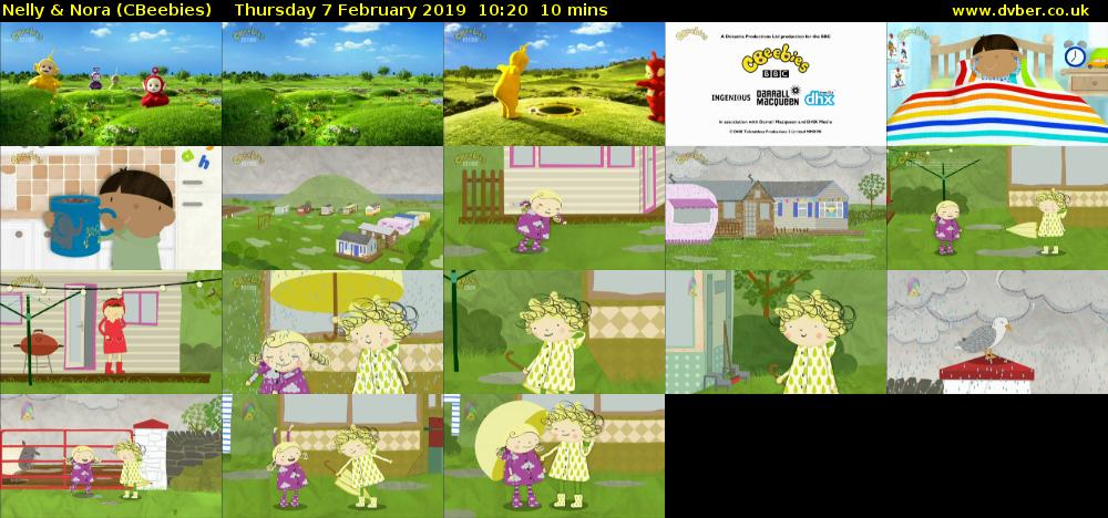 Nelly & Nora (CBeebies) Thursday 7 February 2019 10:20 - 10:30