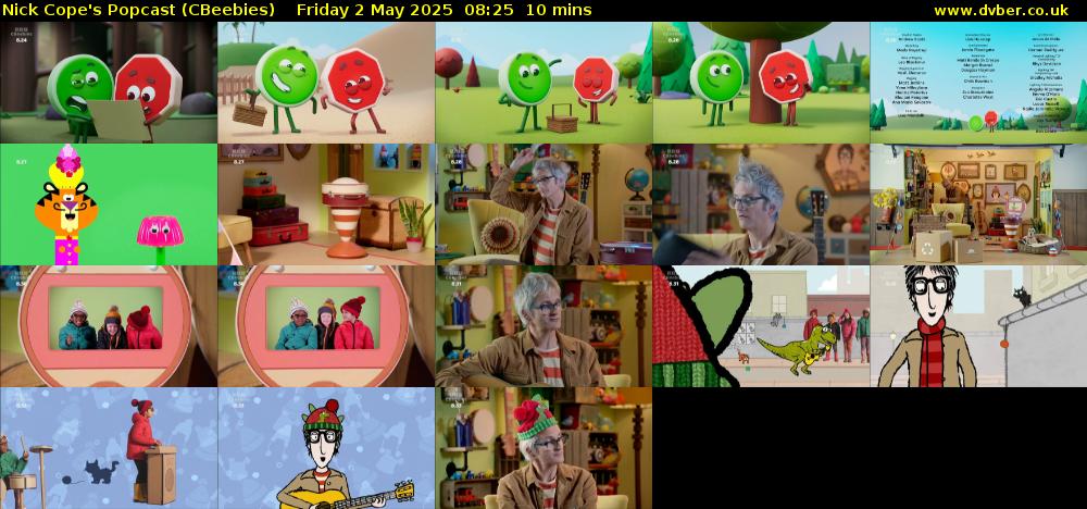 Nick Cope's Popcast (CBeebies) Friday 2 May 2025 08:25 - 08:35