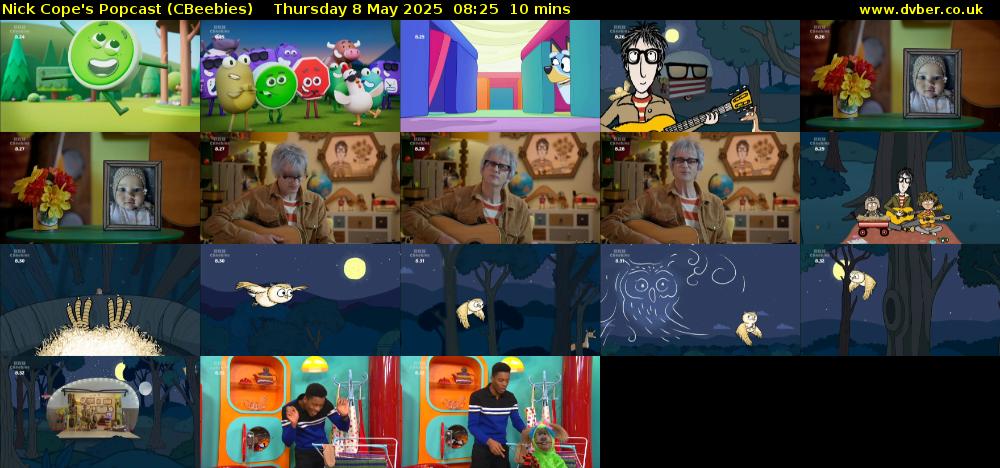 Nick Cope's Popcast (CBeebies) Thursday 8 May 2025 08:25 - 08:35