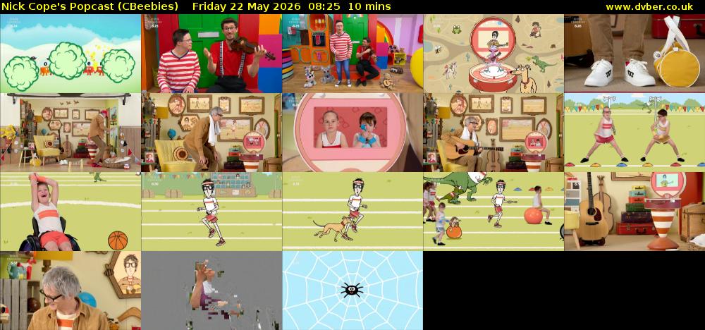 Nick Cope's Popcast (CBeebies) Friday 22 May 2026 08:25 - 08:35
