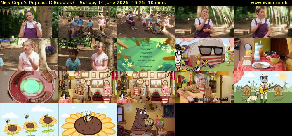 Nick Cope's Popcast (CBeebies) Sunday 14 June 2026 16:25 - 16:35