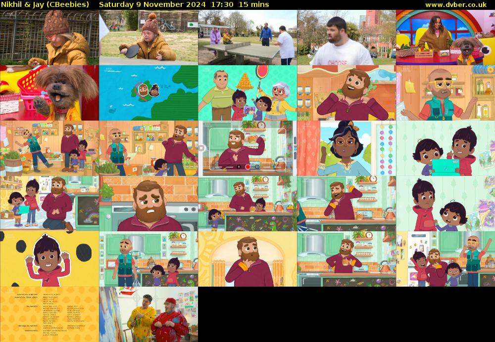 Nikhil & Jay (CBeebies) Saturday 9 November 2024 17:30 - 17:45