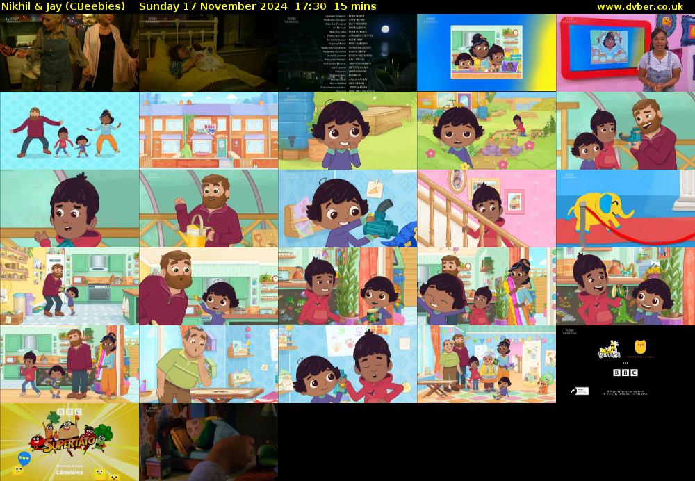 Nikhil & Jay (CBeebies) Sunday 17 November 2024 17:30 - 17:45