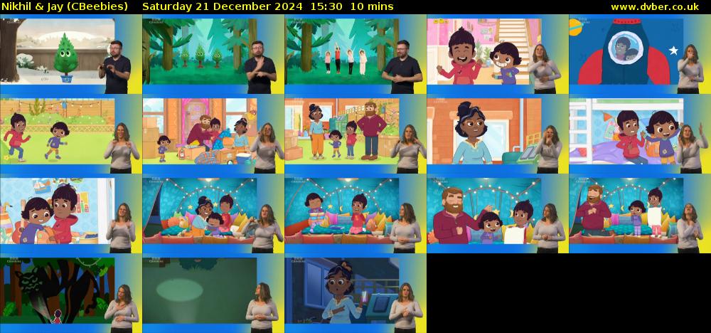 Nikhil & Jay (CBeebies) Saturday 21 December 2024 15:30 - 15:40