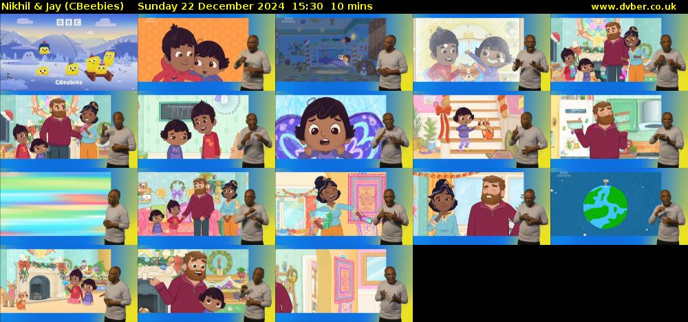 Nikhil & Jay (CBeebies) Sunday 22 December 2024 15:30 - 15:40