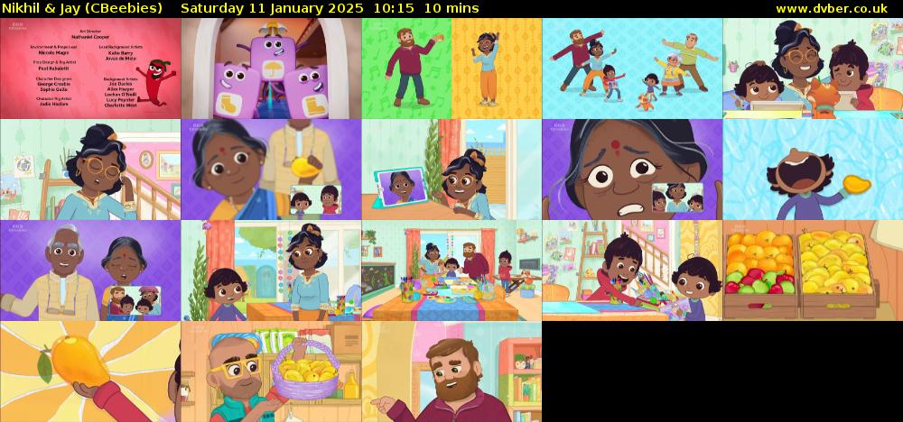 Nikhil & Jay (CBeebies) Saturday 11 January 2025 10:15 - 10:25