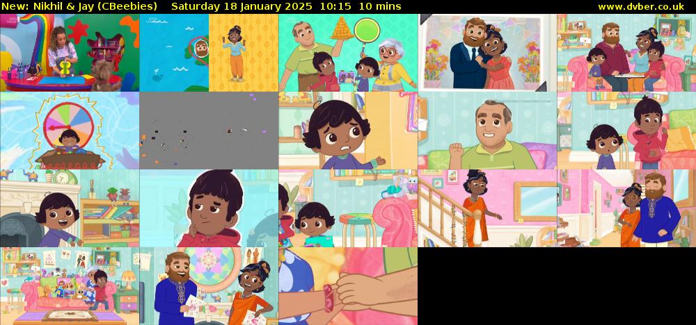 Nikhil & Jay (CBeebies) Saturday 18 January 2025 10:15 - 10:25
