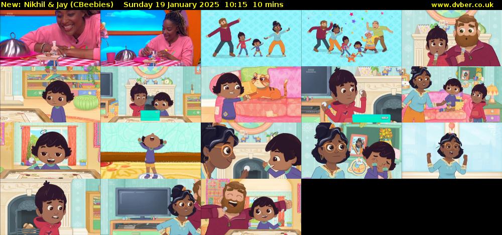 Nikhil & Jay (CBeebies) Sunday 19 January 2025 10:15 - 10:25