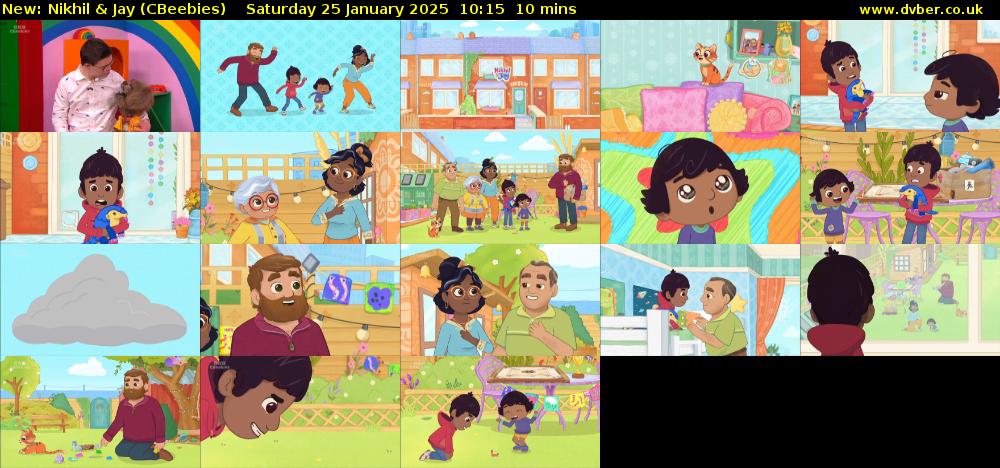 Nikhil & Jay (CBeebies) Saturday 25 January 2025 10:15 - 10:25