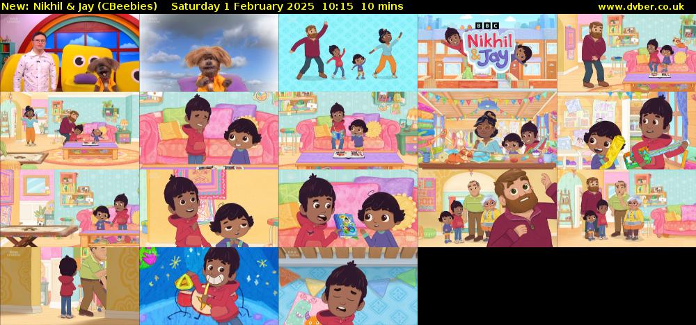 Nikhil & Jay (CBeebies) Saturday 1 February 2025 10:15 - 10:25