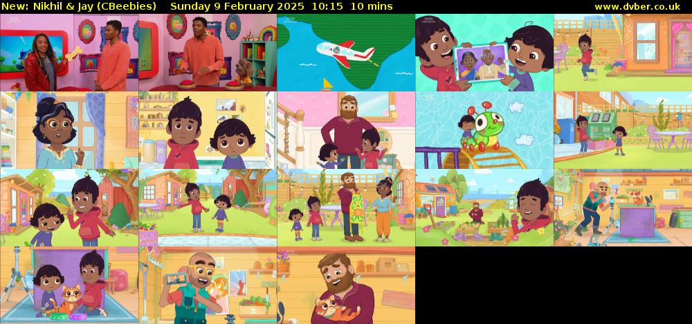 Nikhil & Jay (CBeebies) Sunday 9 February 2025 10:15 - 10:25