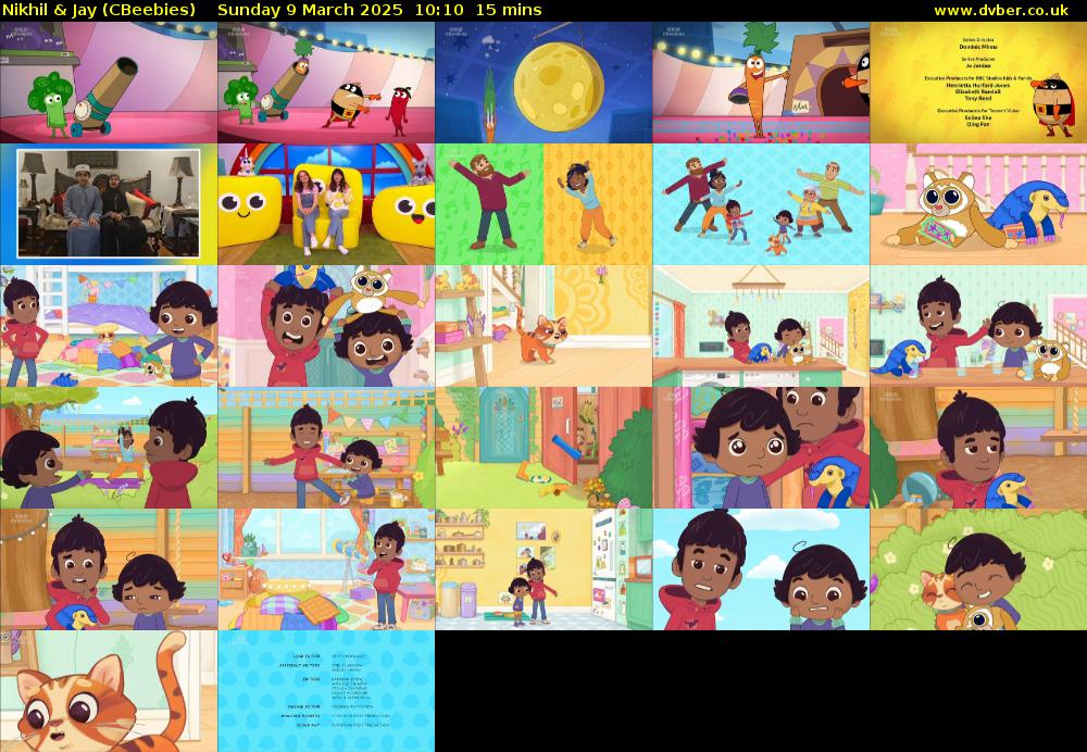Nikhil & Jay (CBeebies) Sunday 9 March 2025 10:10 - 10:25