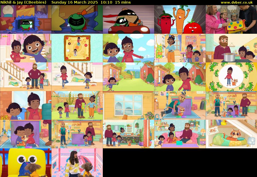 Nikhil & Jay (CBeebies) Sunday 16 March 2025 10:10 - 10:25