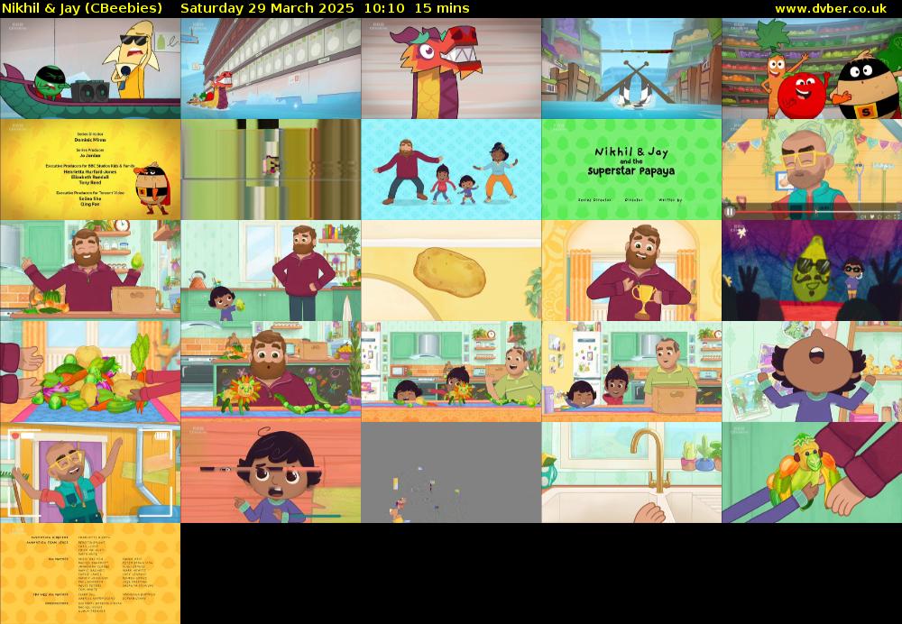 Nikhil & Jay (CBeebies) Saturday 29 March 2025 10:10 - 10:25