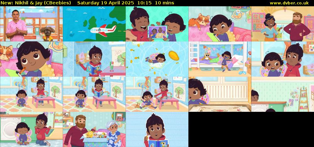 Nikhil & Jay (CBeebies) Saturday 19 April 2025 10:15 - 10:25