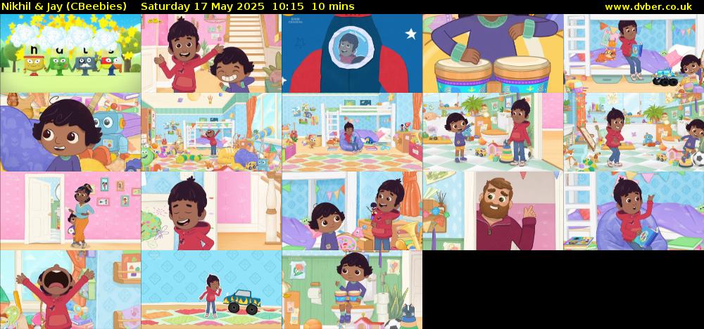 Nikhil & Jay (CBeebies) Saturday 17 May 2025 10:15 - 10:25