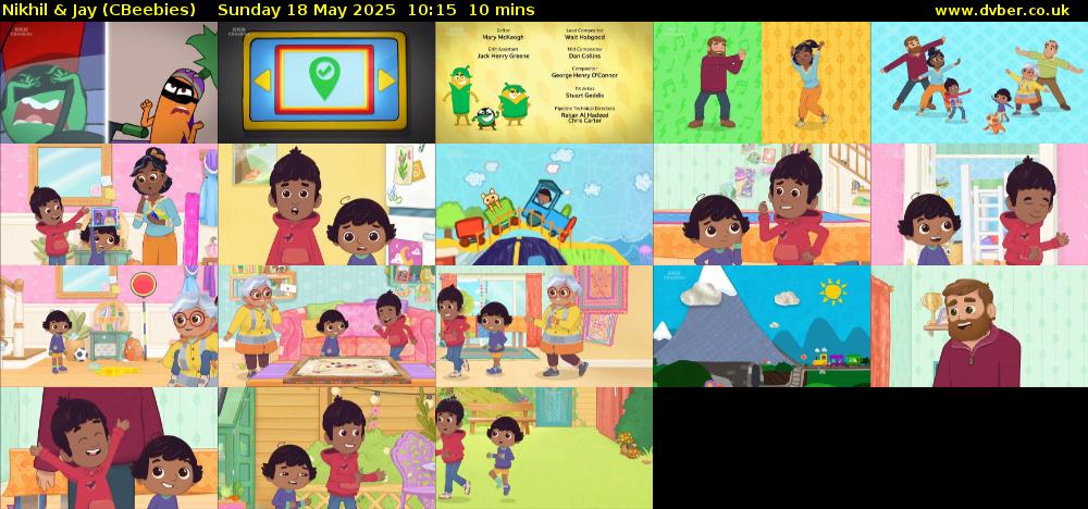 Nikhil & Jay (CBeebies) Sunday 18 May 2025 10:15 - 10:25