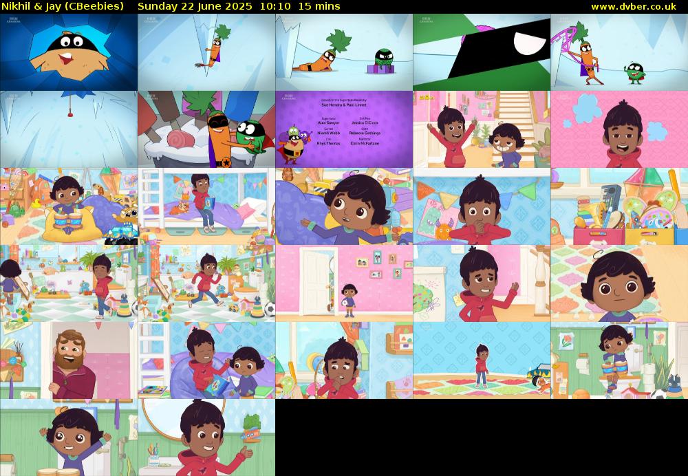 Nikhil & Jay (CBeebies) Sunday 22 June 2025 10:10 - 10:25