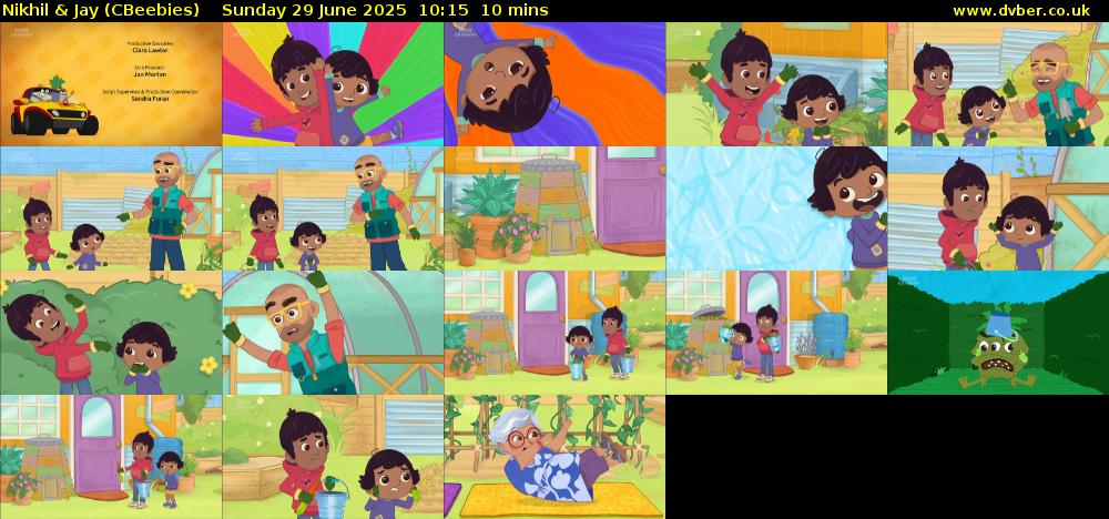 Nikhil & Jay (CBeebies) Sunday 29 June 2025 10:15 - 10:25