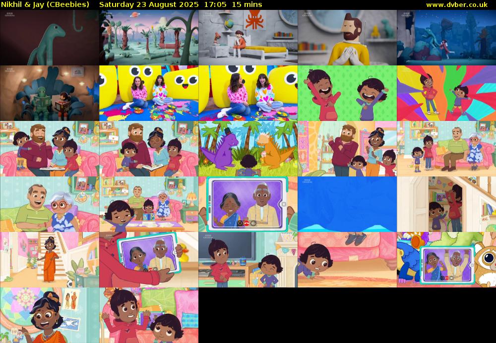 Nikhil & Jay (CBeebies) Saturday 23 August 2025 17:05 - 17:20