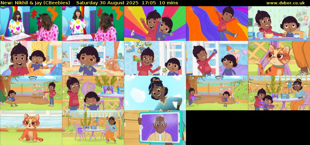 Nikhil & Jay (CBeebies) Saturday 30 August 2025 17:05 - 17:15