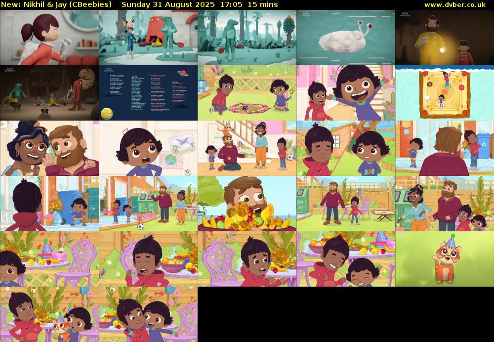 Nikhil & Jay (CBeebies) Sunday 31 August 2025 17:05 - 17:20