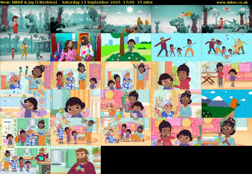 Nikhil & Jay (CBeebies) Saturday 13 September 2025 17:05 - 17:20