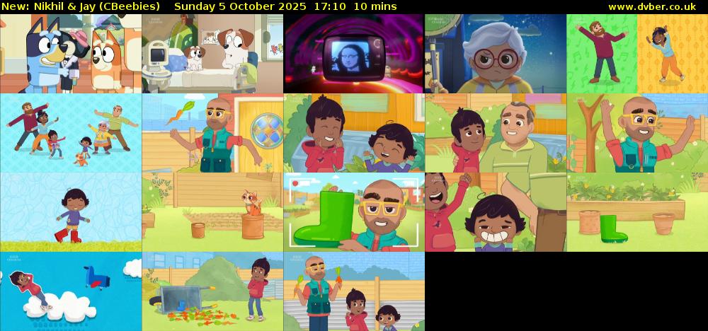 Nikhil & Jay (CBeebies) Sunday 5 October 2025 17:10 - 17:20