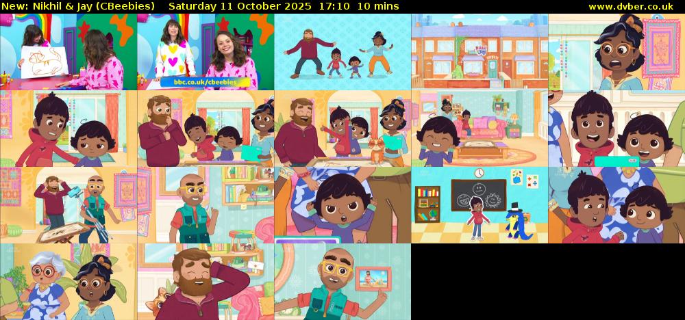 Nikhil & Jay (CBeebies) Saturday 11 October 2025 17:10 - 17:20