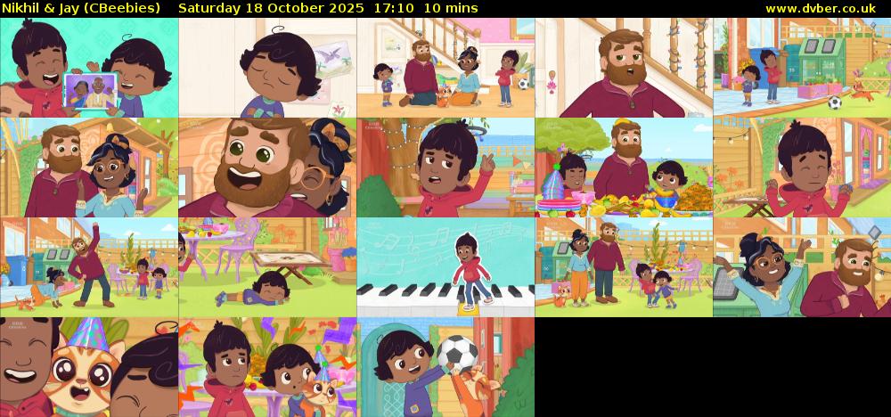 Nikhil & Jay (CBeebies) Saturday 18 October 2025 17:10 - 17:20