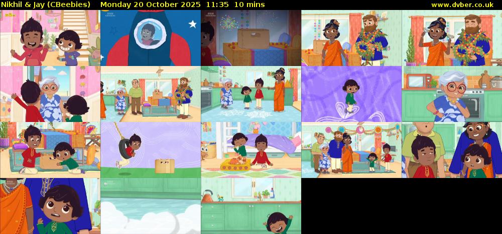 Nikhil & Jay (CBeebies) Monday 20 October 2025 11:35 - 11:45