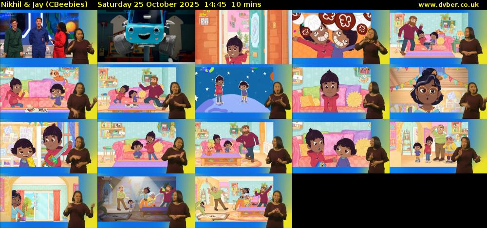 Nikhil & Jay (CBeebies) Saturday 25 October 2025 14:45 - 14:55