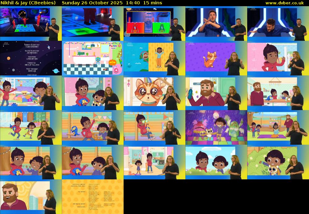Nikhil & Jay (CBeebies) Sunday 26 October 2025 14:40 - 14:55