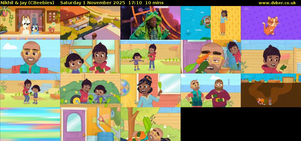 Nikhil & Jay (CBeebies) Saturday 1 November 2025 17:10 - 17:20